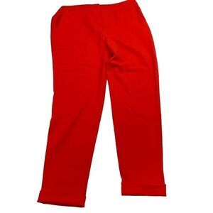 Boden Pants Cuffed Red 10R US 14R UK